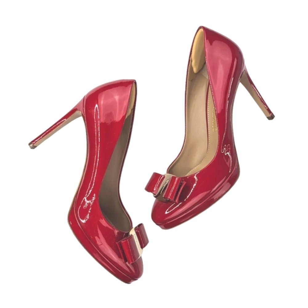 ♥️SPECIAL❤️ SALVATORE FERRAGAMO Osimo Bow-embellished Platform Pump